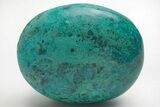 Polished, Vivid-Blue Chrysocolla Stone - Peru #210968-1